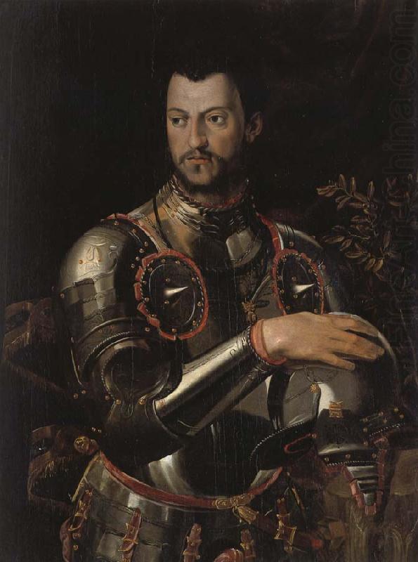 ALLORI Alessandro Cosimo I dressed in a portrait of Qingqi Breastplate china oil painting image